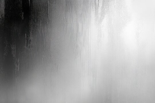 Close-up view of a fogged and wet glass surface with water droplets streaking down creating a blurred effect