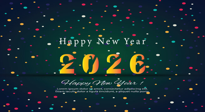 Neon light celebration design vector illustration card for a happy New Year holiday or Christmas sign