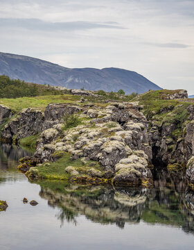 Flosagja canyon and river in Iceland