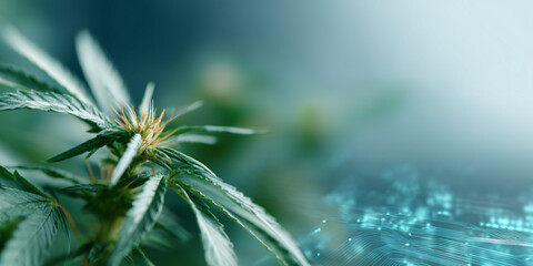 A vibrant cannabis plant, showcasing details