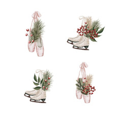 Winter Botanical Bouquet with Berries