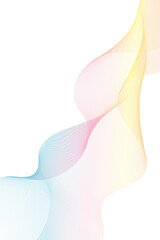 縦構図　流れるような虹色の抽象的な背景イメージ素材
Vertical composition: Flowing rainbow-colored abstract background image