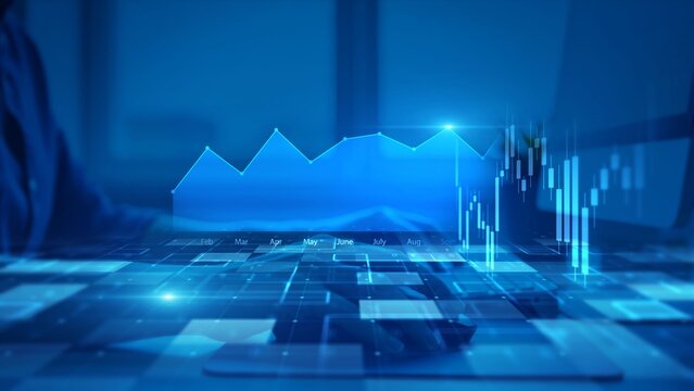 Digital Financial Analysis in a Blue Virtual Data Environment with Graphs