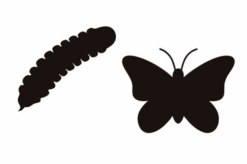 butterfly black vector, butterfly silhouette, butterfly icon
