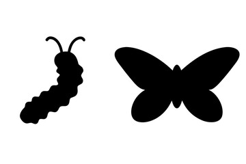 butterfly black vector, butterfly silhouette, butterfly icon