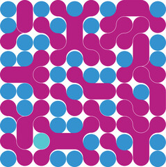 Abstract Geometric Shape Blob Pattern on White Background. Organic Connect Icon Graphic.