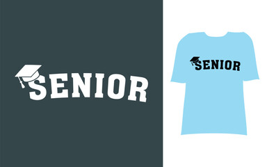 senior graduate celebrating t shirt design