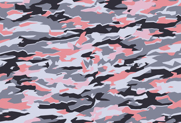 seamless pink camouflage pattern