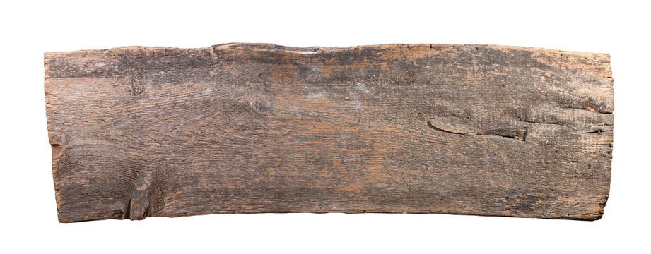 Old wooden sign board background. plank wood isolated for design art work or add text message. 