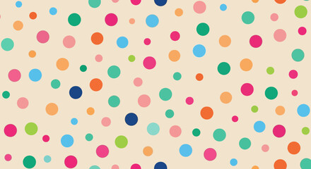 Polka Dot Party Festive and Colorful Seamless Pattern for Celebrations