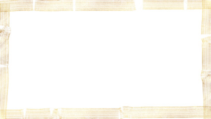gold sparkle border on transparent background