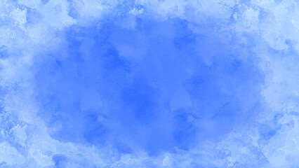 水彩風冬イメージフレーム背景