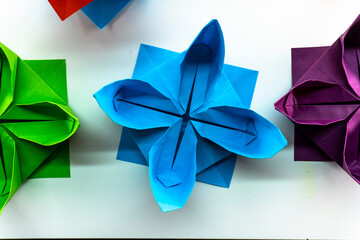 Paper lotus flower. Origami lotus. Paper crafts. Diy