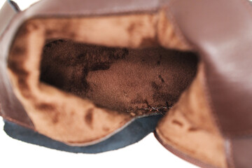 Foldable brown boots for stylish comfort