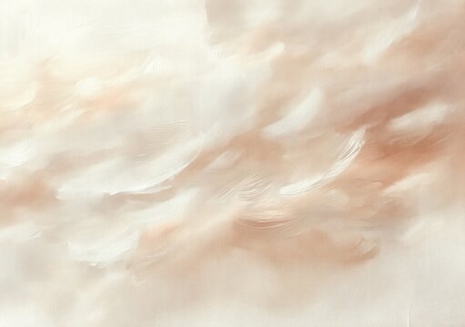 soft abstract painting resembling gentle brush strokes of pastel peach and cream colors creating a calm and soothing texture