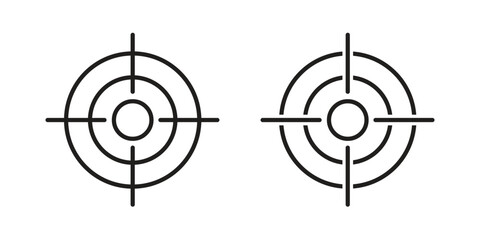Bullseye pointer icon for template. Icon vector graphic set