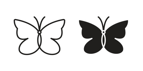 Butterfly icon for template. Icon vector graphic set © Zandra