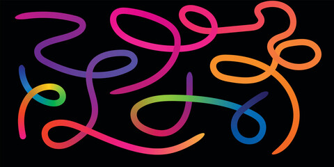 Obraz premium Abstract colorful background vector design pattern with pink art circles and texture