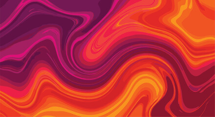 Obraz premium Vibrant Abstract Swirls in Warm Colors A Fusion of Orange, Red, and Purple for Dynamic Designs