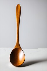 Elegant Wooden Spoon, Artfully Displayed