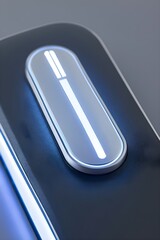 this is an image of a close up of a button on the back of a cell phone