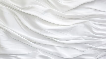 Obraz premium Elegant white fabric with soft folds.