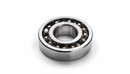 Clutch release bearing displayed on a white surface, efficiency