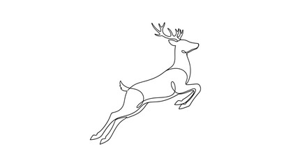 deer silhouette vector