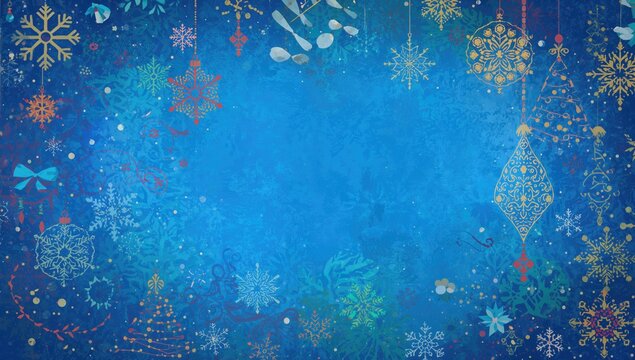 Christmas-themed illustrated backdrop, suitable for festive designs and layouts