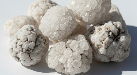 White Chalcedony Geode Rocks