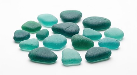 Sea Glass Collection in Green and Blue Tones