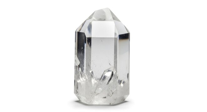 Quartz Crystal Point Transparent Mineral - Powered by Adobe