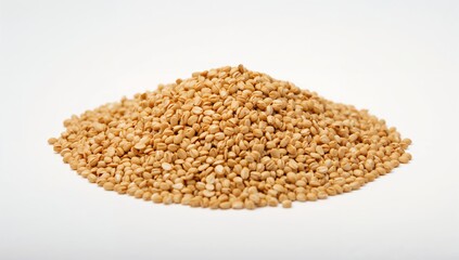 Heap of wheat grains, fiber-dense choice