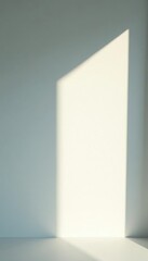 Blank retro instant photo, strong shadow cast on white , retro, photographic paper