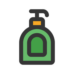 soap flat line icon