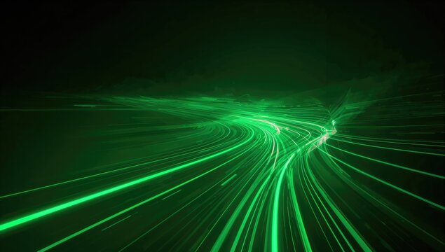 High-tech green light effect backdrop, suitable for UI design