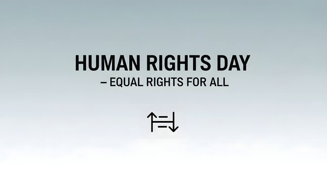 Celebrate Human Rights Day advocating equal rights for everyone, creating a better world and promoting justice and equality for all people globally