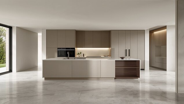 Kitchen tools arranged on a countertop, efficiency in meal preparation