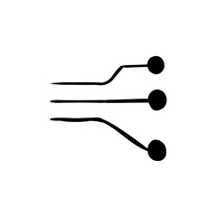 Minimalist schematic circuit diagram design, perfect for tech-related visual communication and illustration