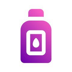 makeup remover glyph gradient icon