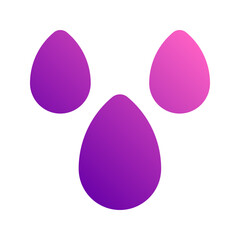 water glyph gradient icon