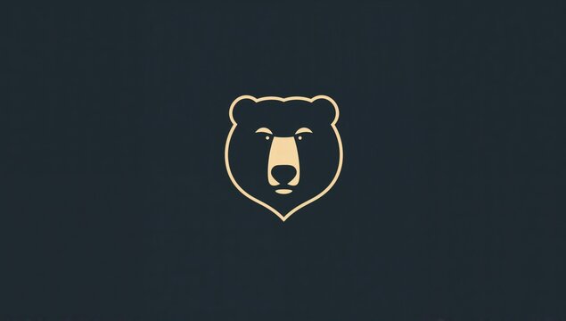 Silhouette logo design featuring a grizzly bear, honey bear, or polar bear, representing wildlife conservation