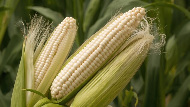 Nutritious white corn as a healthy staple food in agriculture