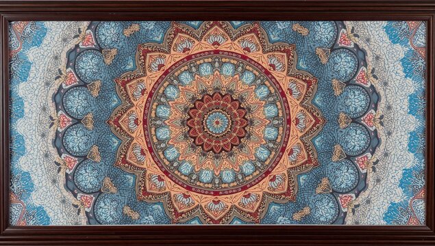 Mandala Artwork for Diverse Applications in Home Decoration, functional background for text and layout