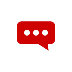 Vector image of game UI icon template asset transparent Chat or Message button