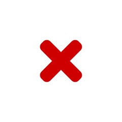 Vector image of game UI icon template asset transparent Close or Multiply button