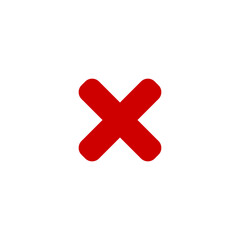 Obraz premium Vector image of game UI icon template asset transparent Close or Multiply button