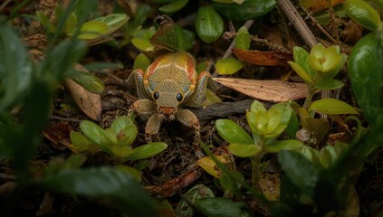 Obraz premium Nature's aroma: close-up of a wild insect in its natural habitat