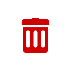 Vector image of game UI icon template asset transparent Delete or Trash button