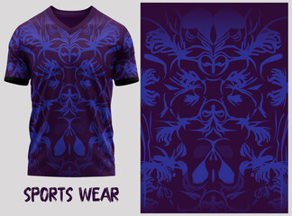 jersey design, jersey texture, sports wear, jersey design for Sublimation print
T-shirt V-neck  Short sleeve. With knit jersey fabric and rib neck texture ( 3d rendered )